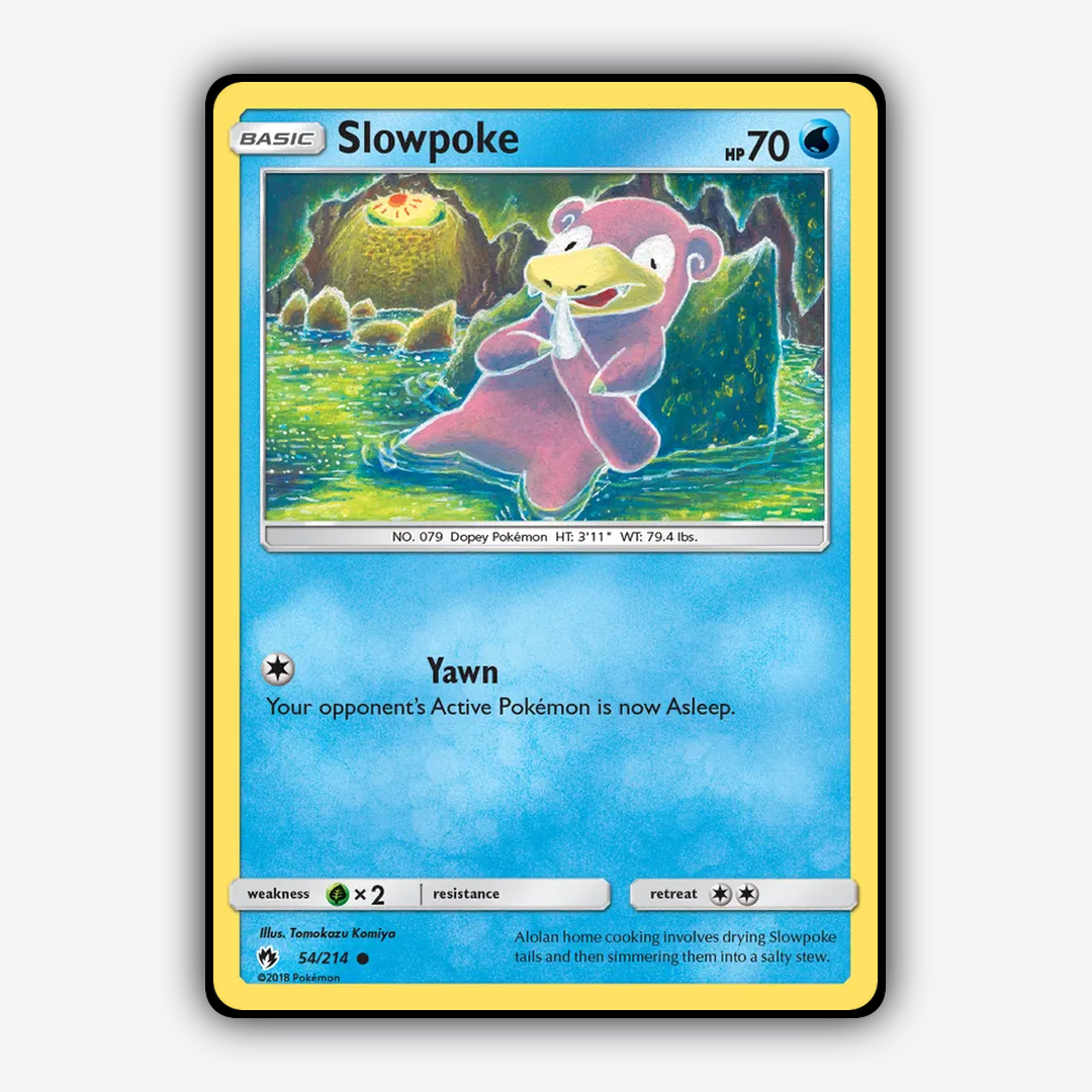 Slowpoke 054/214 - Lost Thunder Set - Card Rug