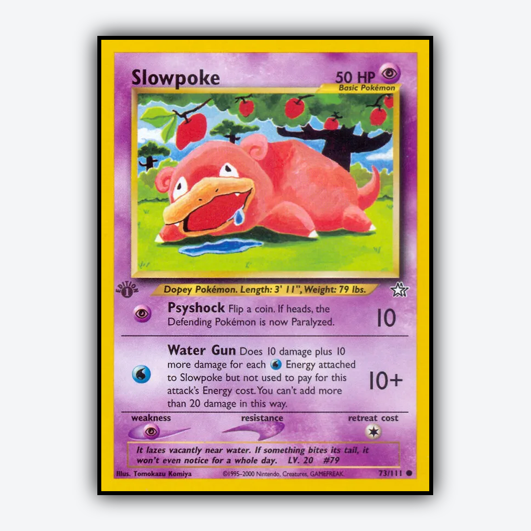 Slowpoke 073/111 - Neo Genesis Set - Card Rug