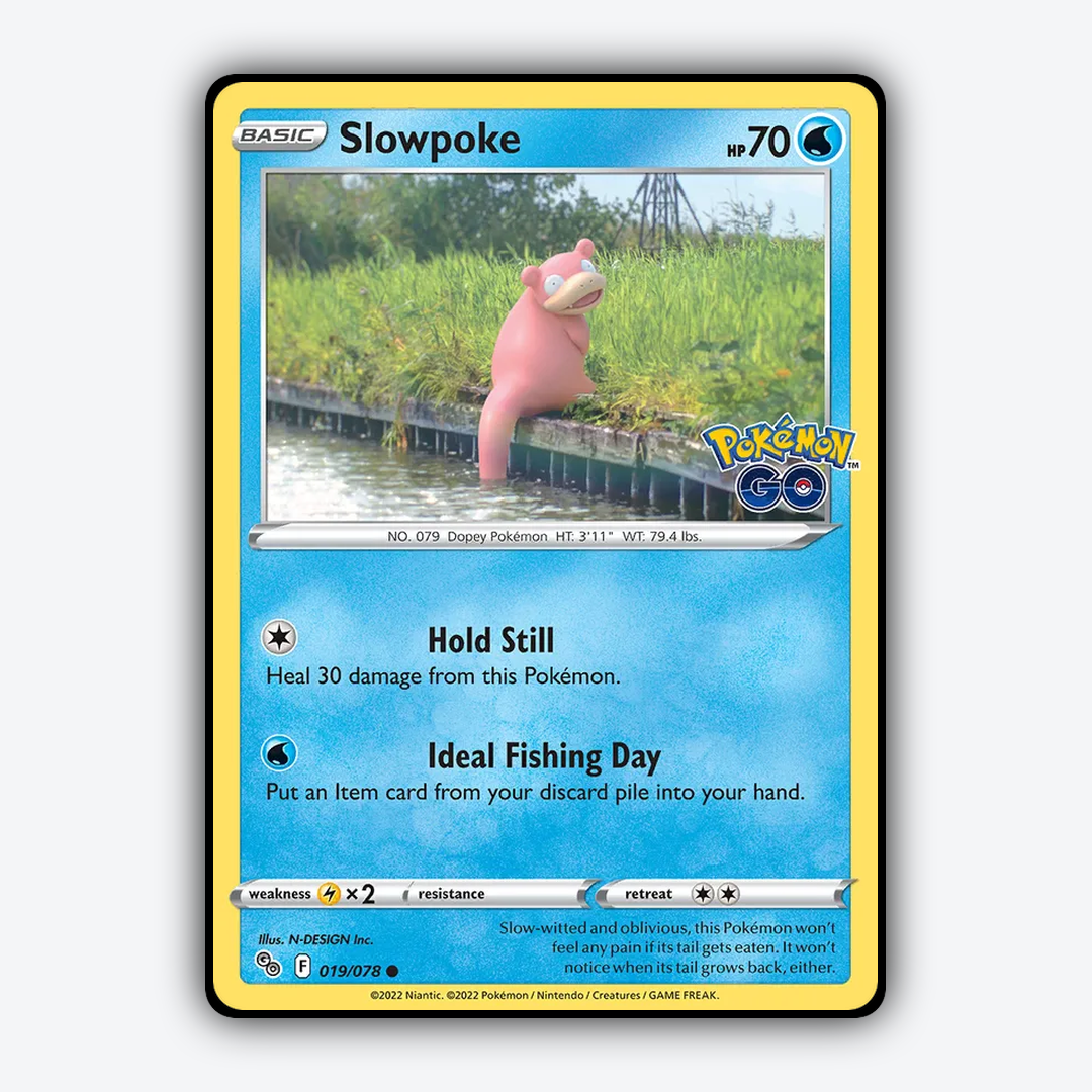 Slowpoke 019/78 - Pokémon GO Set - Card Rug