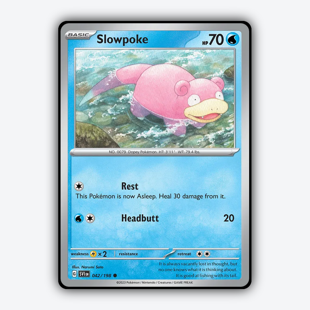 Slowpoke 042/198 - Scarlet & Violet Set - Card Rug