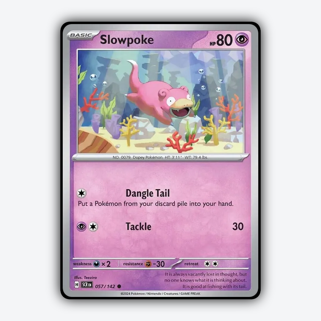 Slowpoke 057/142 - Stellar Crown Set - Card Rug