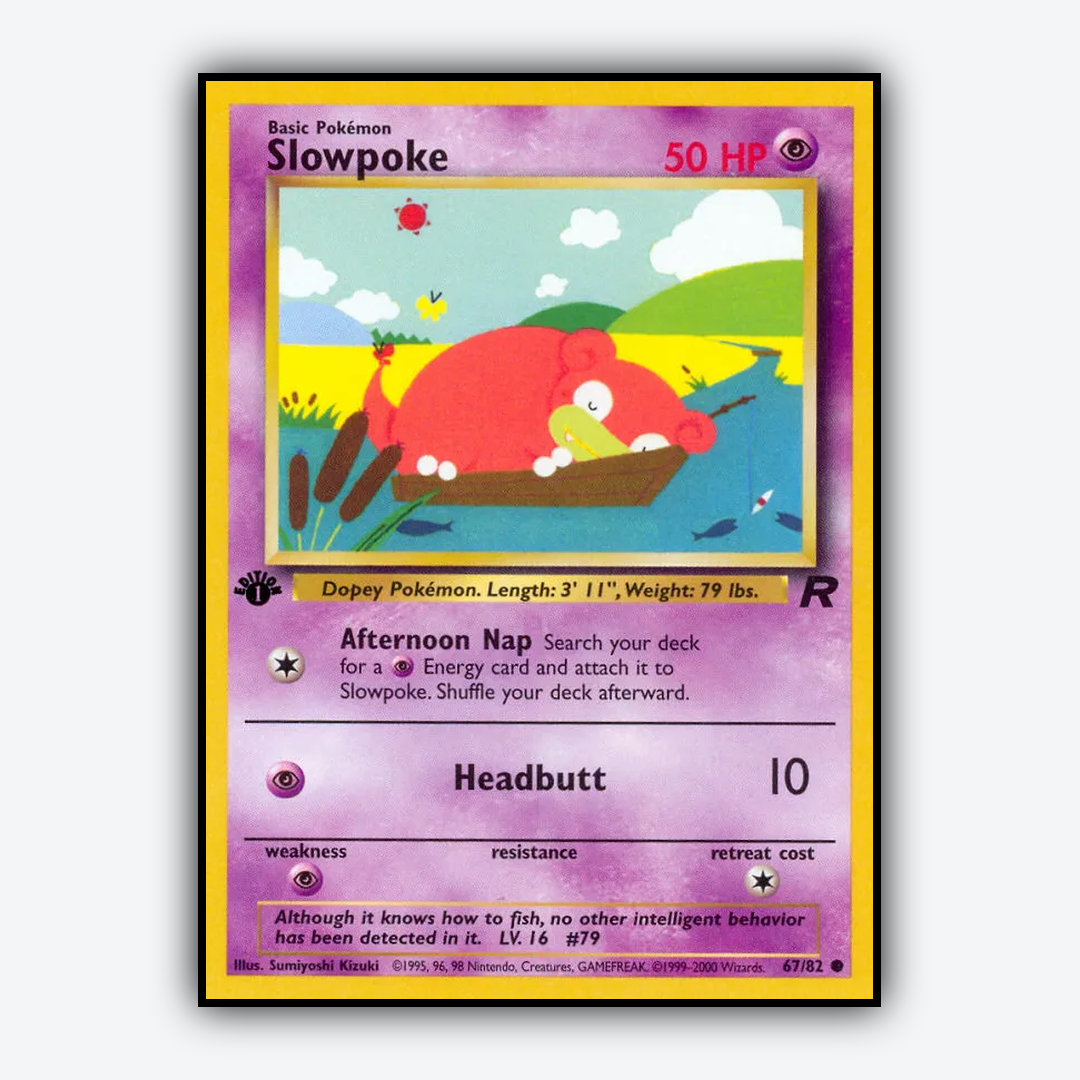 Slowpoke 067/82 - Team Rocket Set - Card Rug
