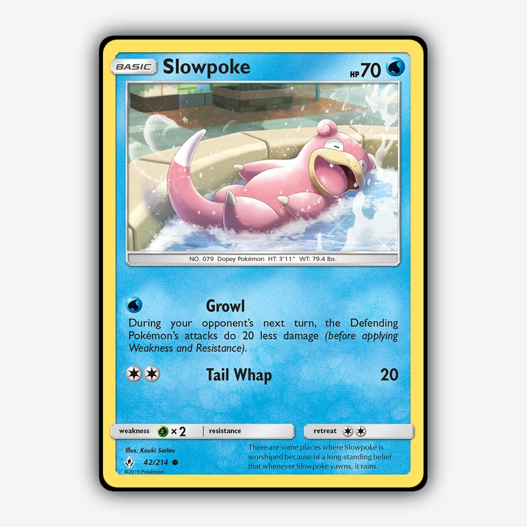 Slowpoke 042/214 - Unbroken Bonds Set - Card Rug