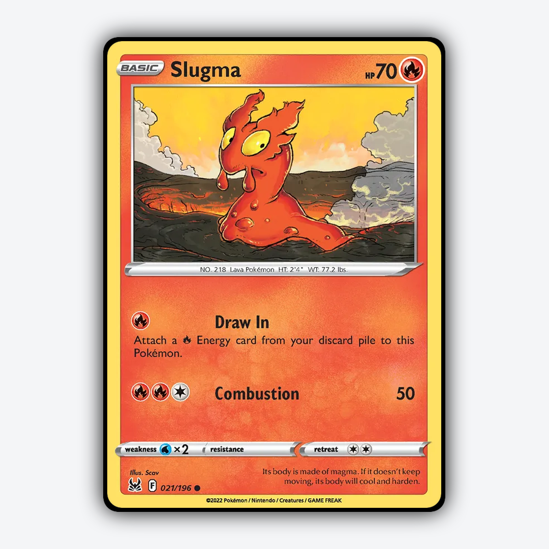 Slugma 021/196 - Lost Origin Set - Card Rug