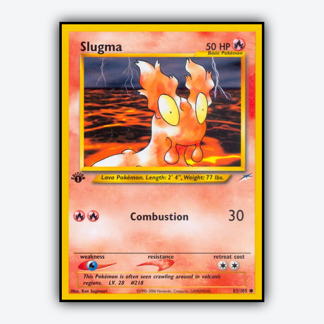 Slugma 082/105 - Neo Destiny Set - Card Rug