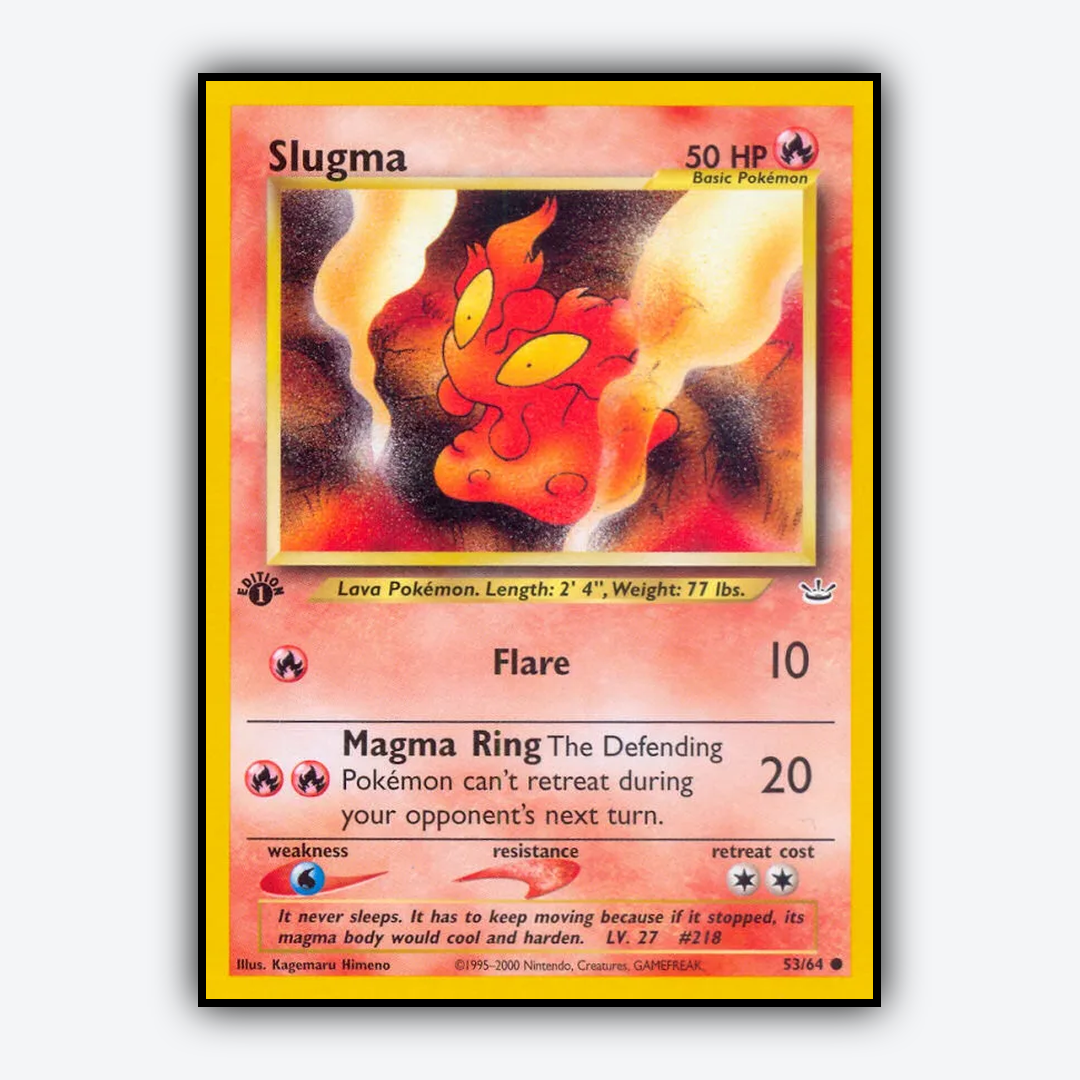 Slugma 053/64 - Neo Revelation Set - Card Rug