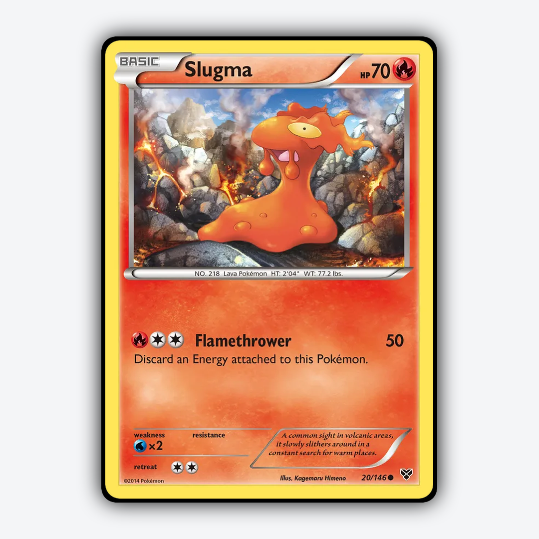 Slugma 020/146 - XY Set - Card Rug