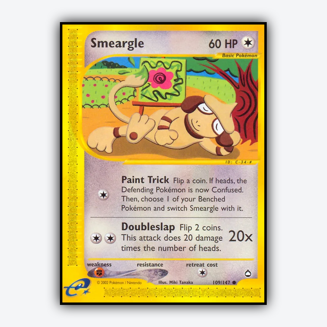 Smeargle 109/147 - Aquapolis Set - Card Rug
