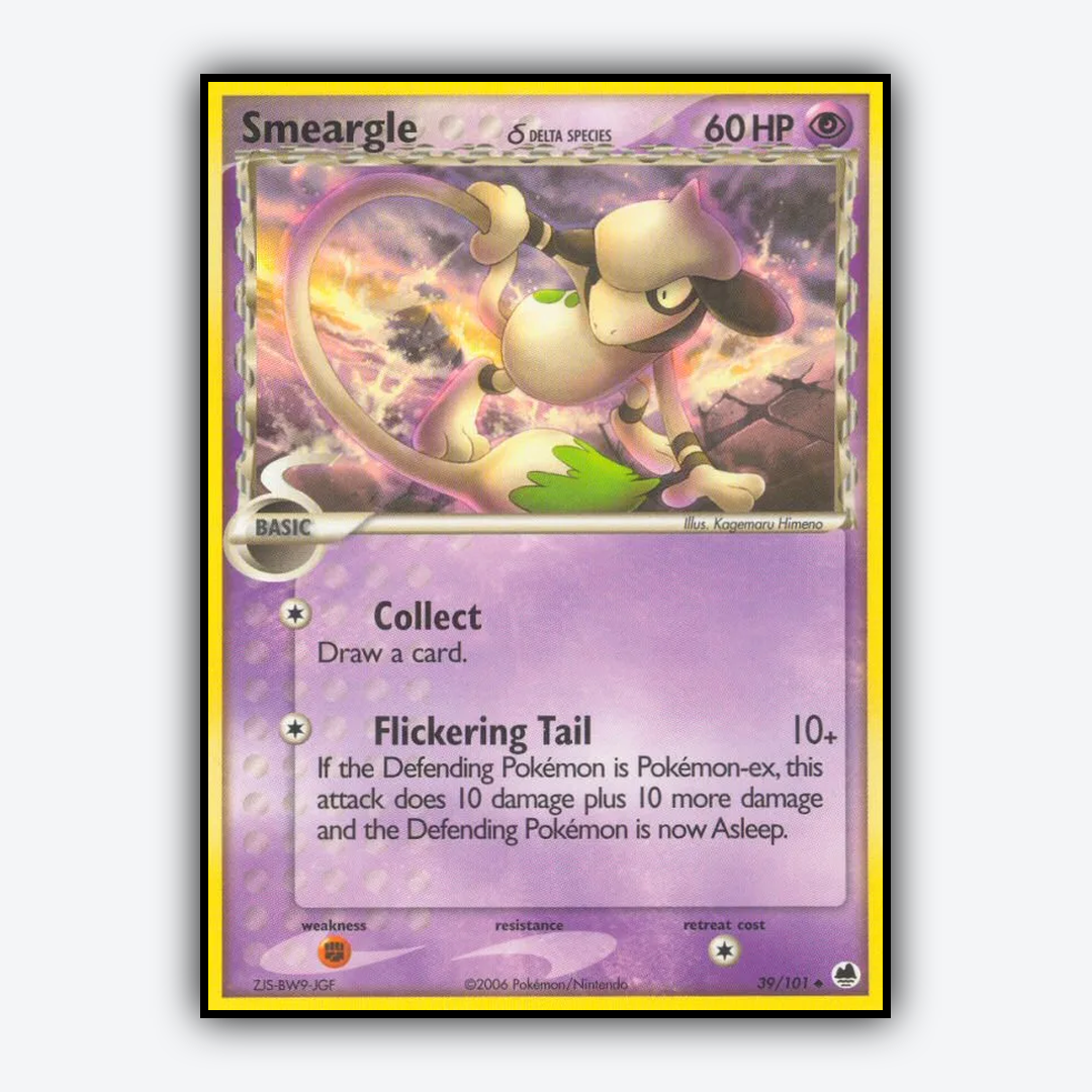 Smeargle δ 039/101 - Dragon Frontiers Set - Card Rug