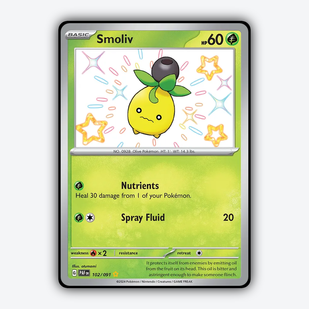 Smoliv #102 - Paldean Fates Set - Card Rug