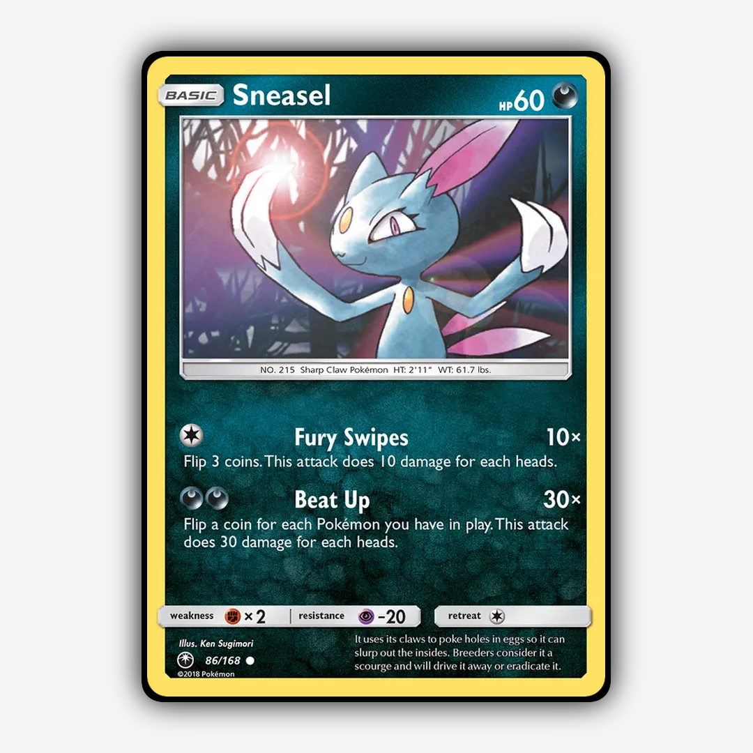 Sneasel 086/168 - Celestial Storm Set - Card Rug
