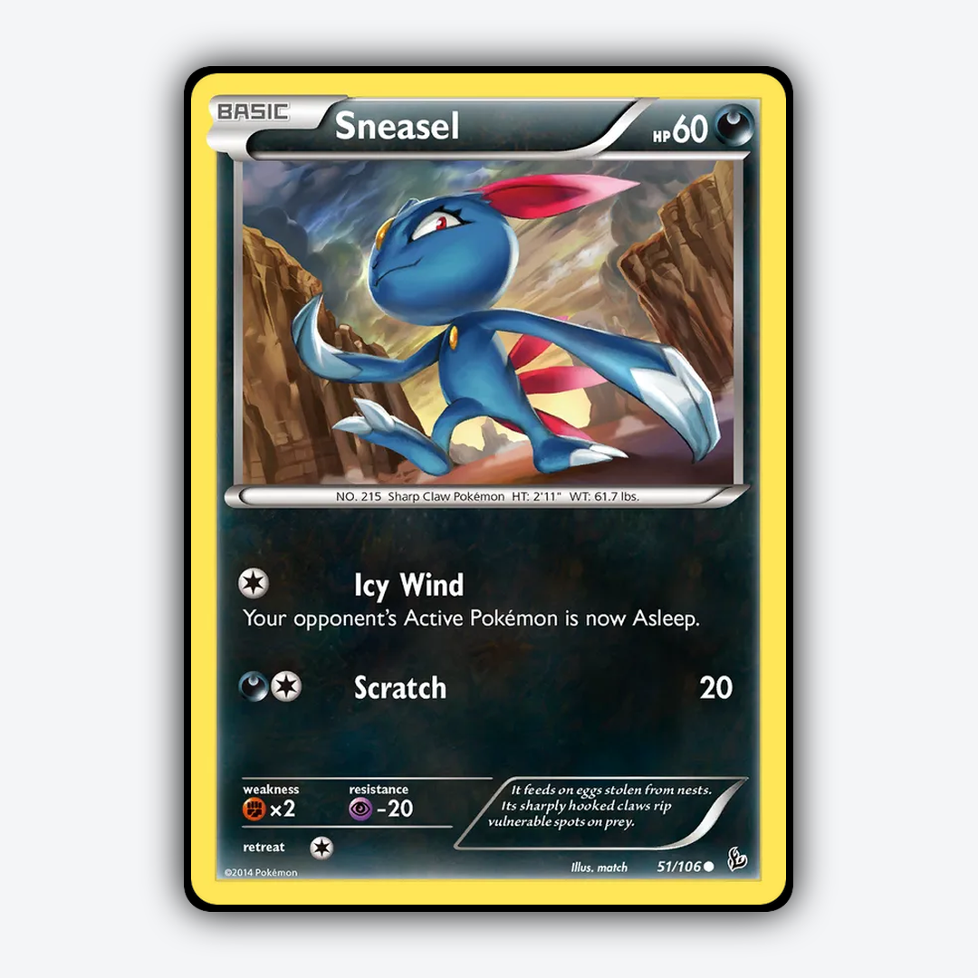 Sneasel 051/106 - Flashfire Set - Card Rug