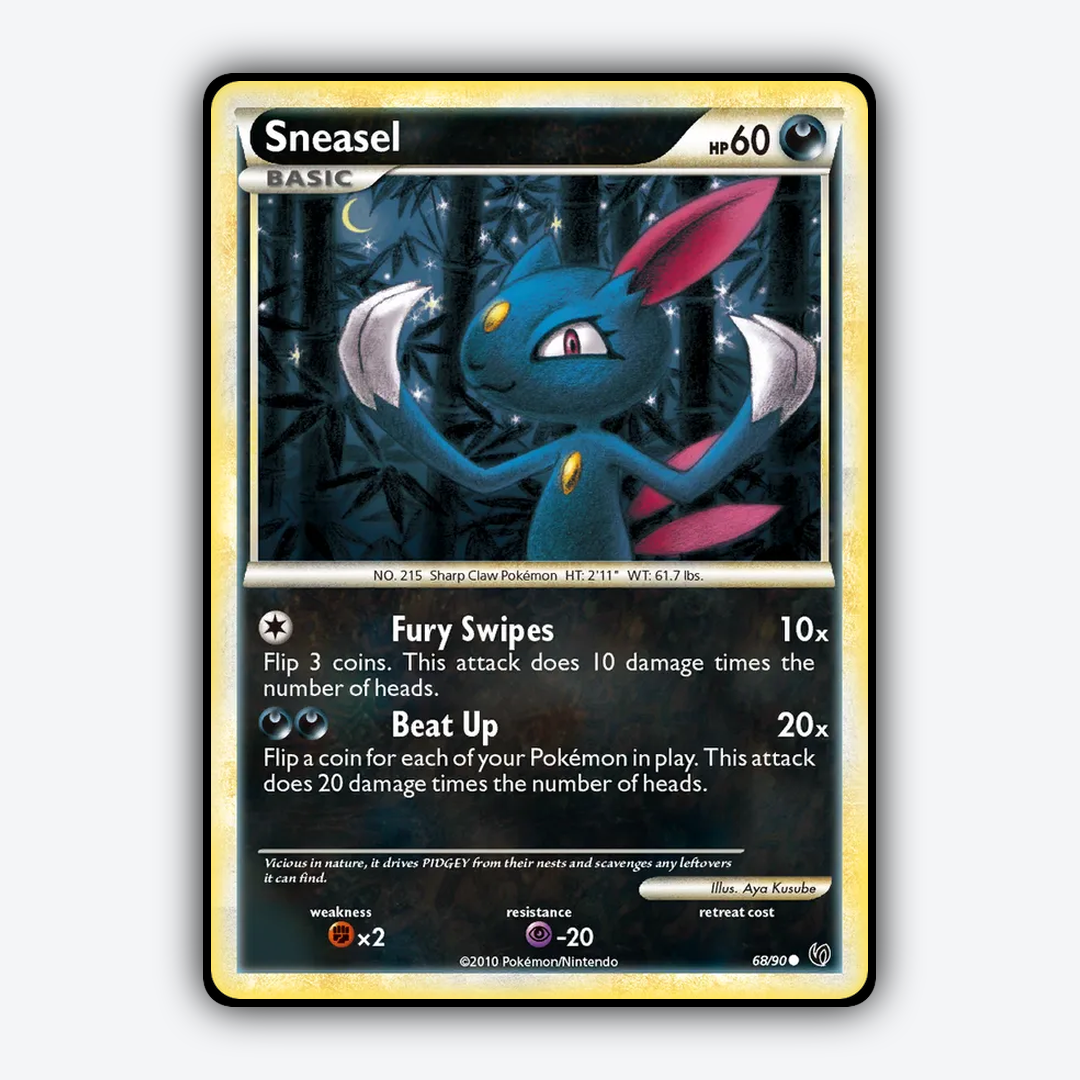 Sneasel 068/90 - HS—Undaunted Set - Card Rug