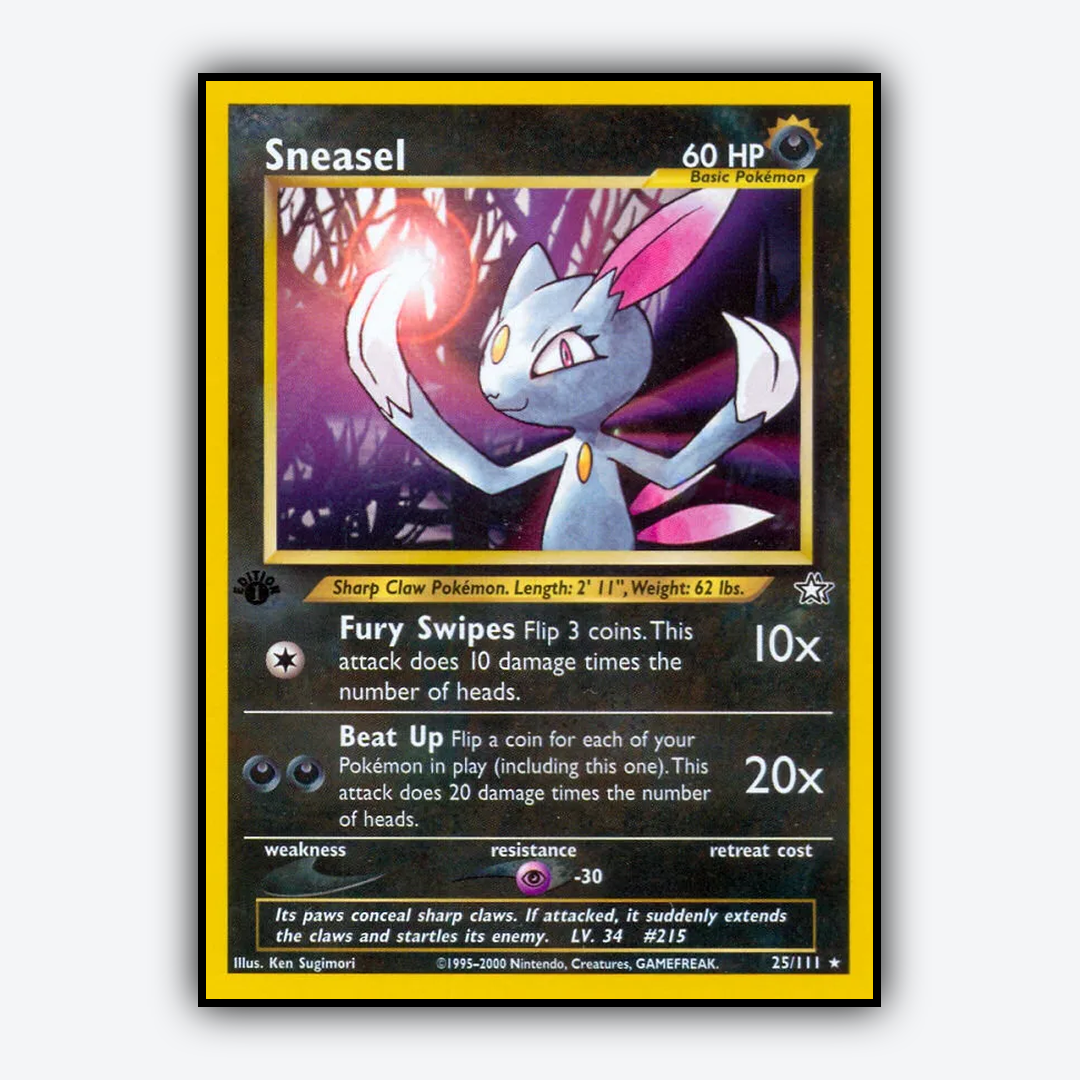 Sneasel 025/111 - Neo Genesis Set - Card Rug