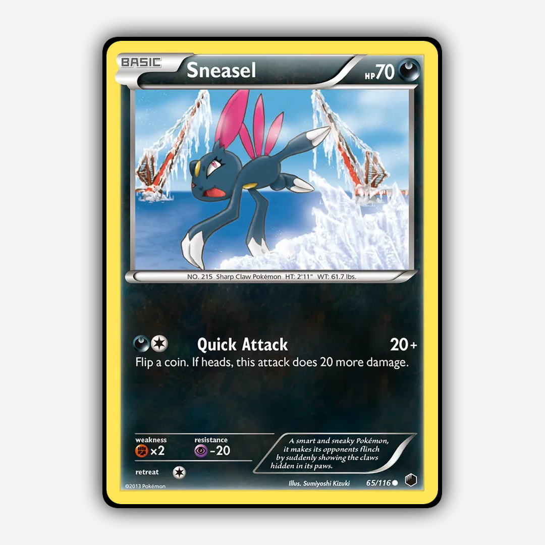 Sneasel 065/116 - Plasma Freeze Set - Card Rug