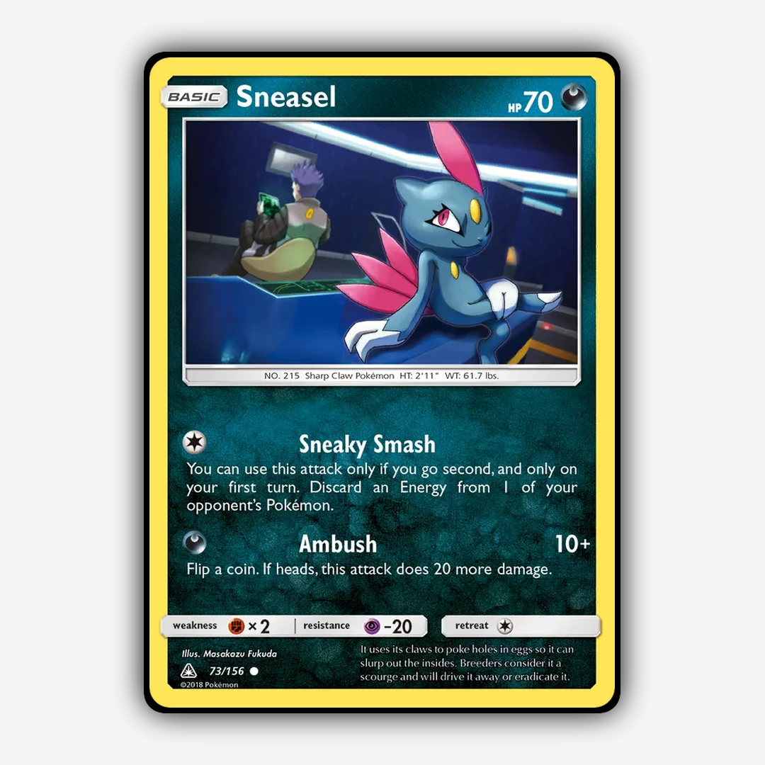 Sneasel 073/156 - Ultra Prism Set - Card Rug