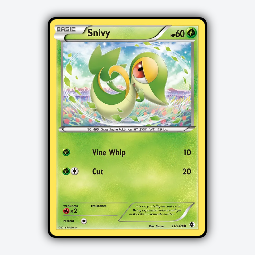 Snivy 011/149 - Boundaries Crossed Set - Card Rug
