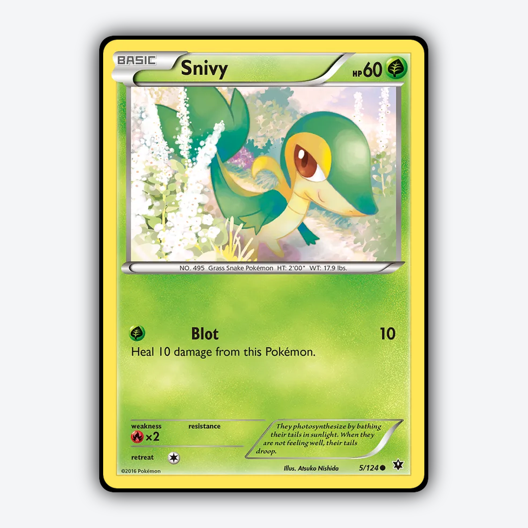 Snivy 005/124 - Fates Collide Set - Card Rug