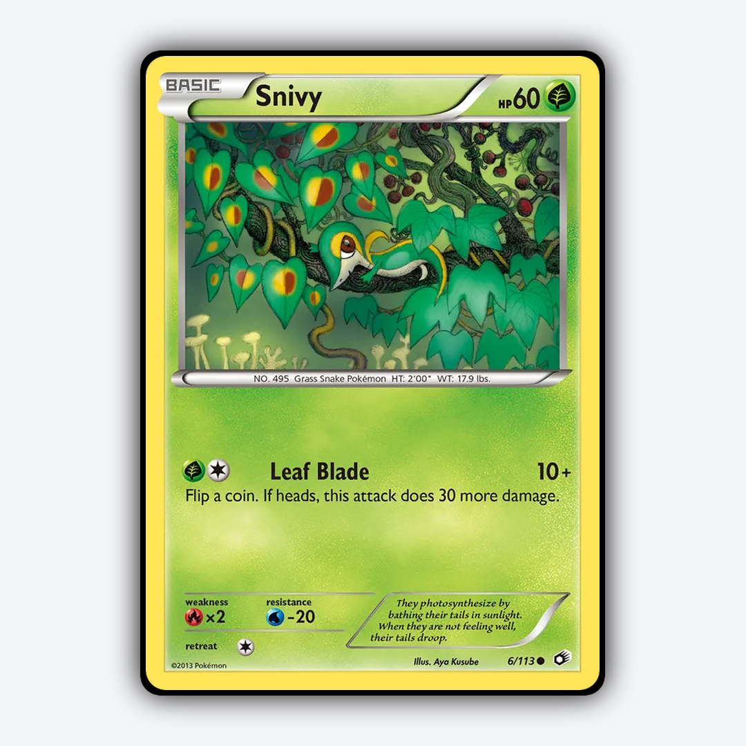 Snivy 006/113 - Legendary Treasures Set - Card Rug