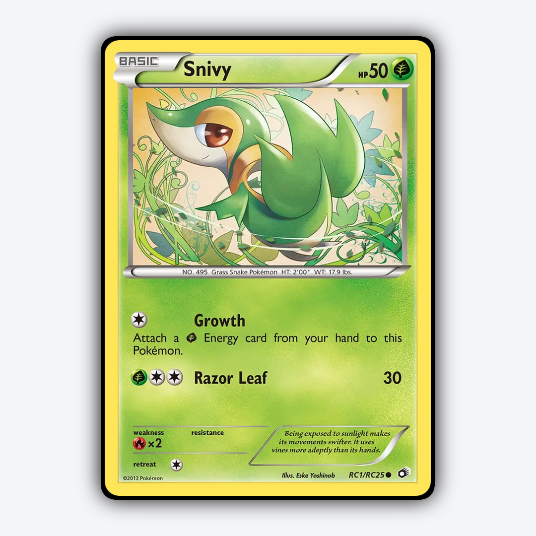 Snivy RC001/113 - RC001/113 Legendary Treasures Set - Card Rug