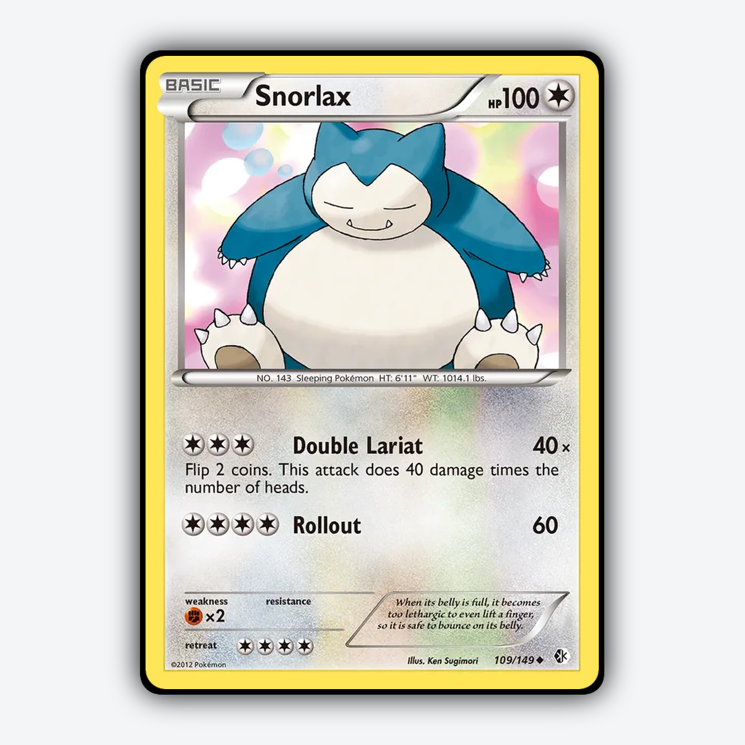 Snorlax 109/149 - Boundaries Crossed Set - Card Rug