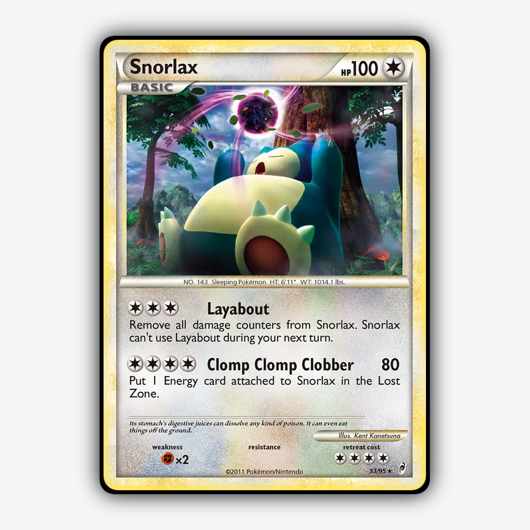 Snorlax 033/95 - Call of Legends Set - Card Rug