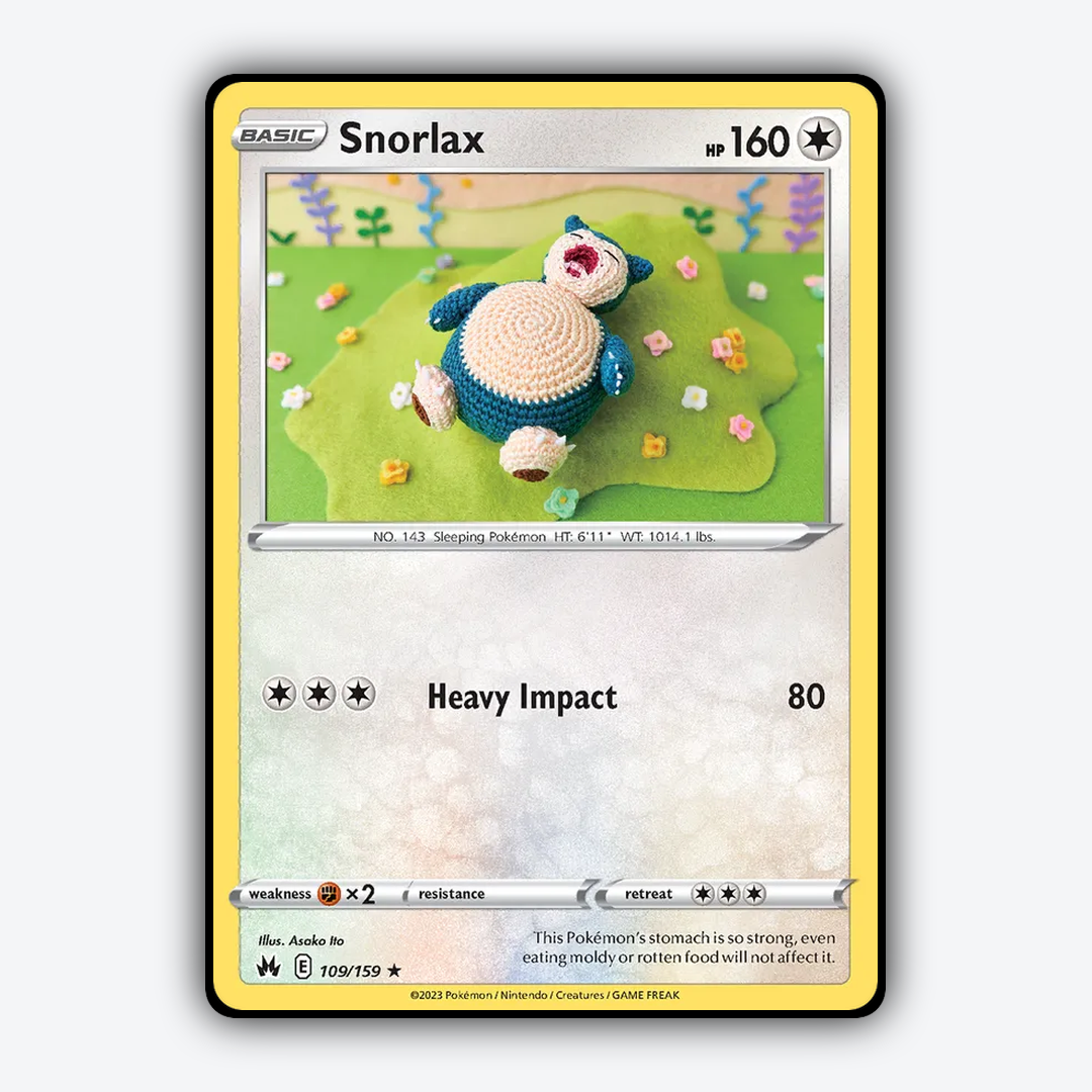 Snorlax 109/159 - Crown Zenith Set - Card Rug