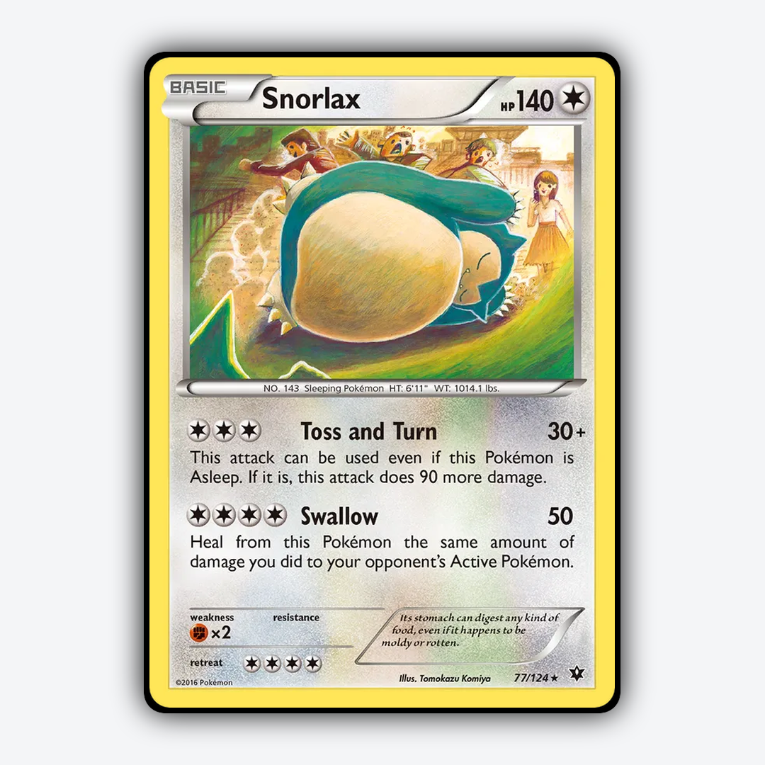 Snorlax 077/124 - Fates Collide Set - Card Rug