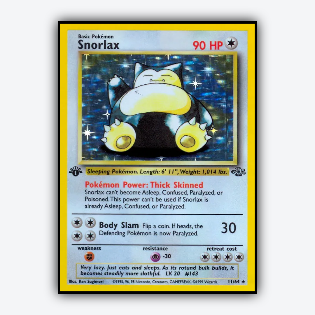 Snorlax 011/64 - Jungle Set - Card Rug