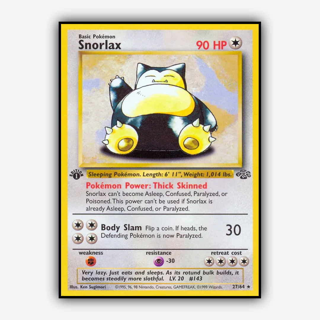 Snorlax 027/64 - Jungle Set - Card Rug
