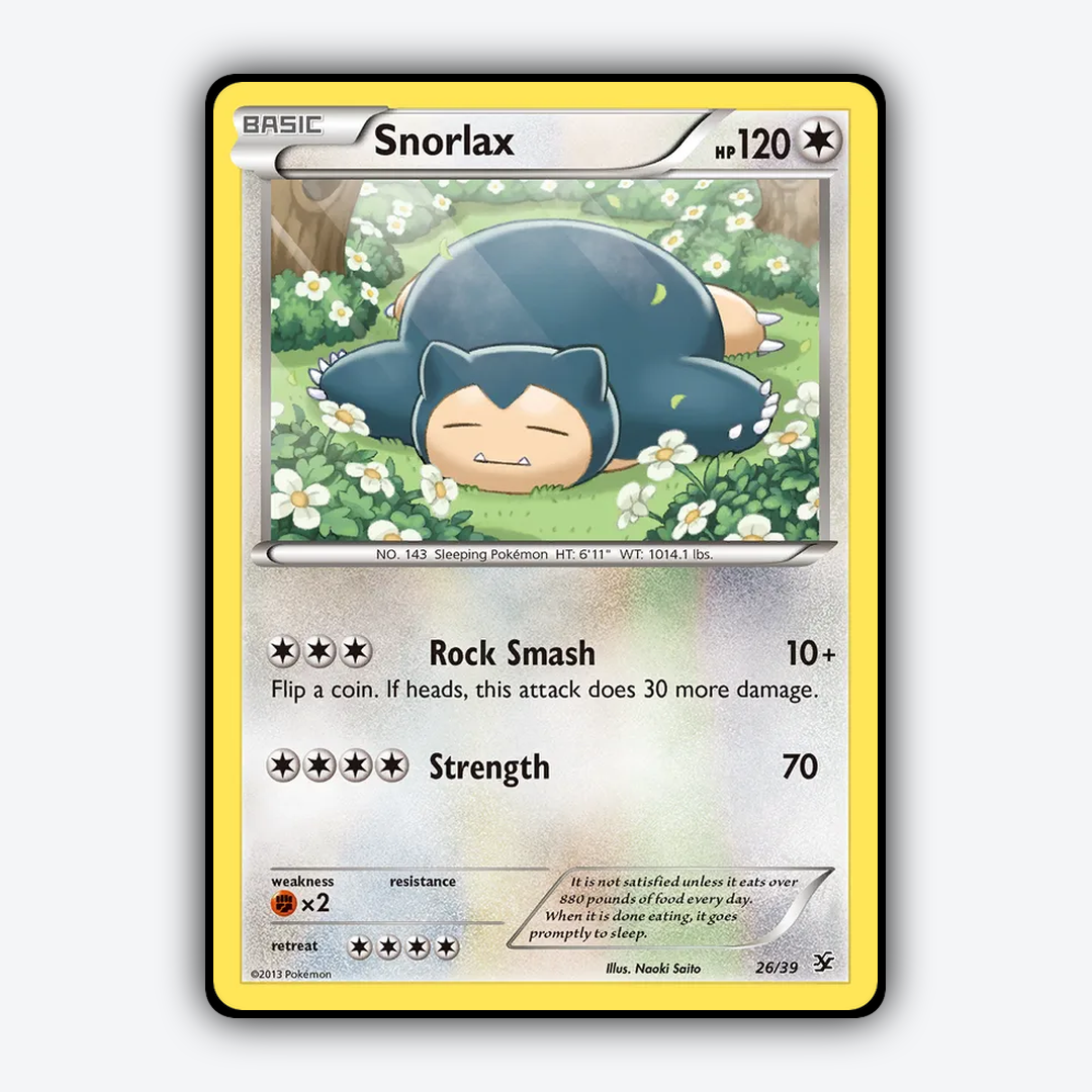 Snorlax 026/39 - Kalos Starter Set - Card Rug