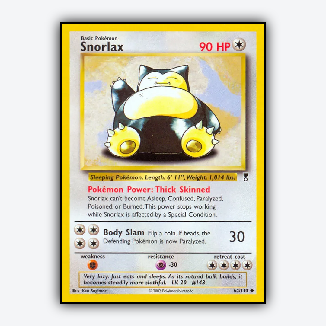 Snorlax 064/110 - Legendary Collection Set - Card Rug