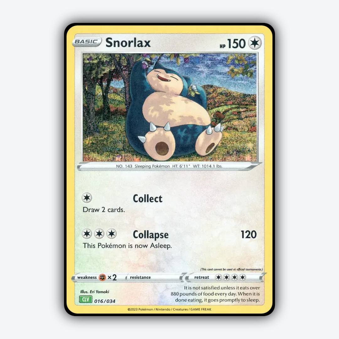 Snorlax 016/034 - Pokémon TCG Classic - Venusaur Set - Card Rug