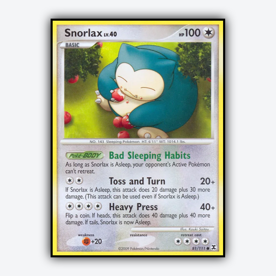 Snorlax 081/111 - Rising Rivals Set - Card Rug