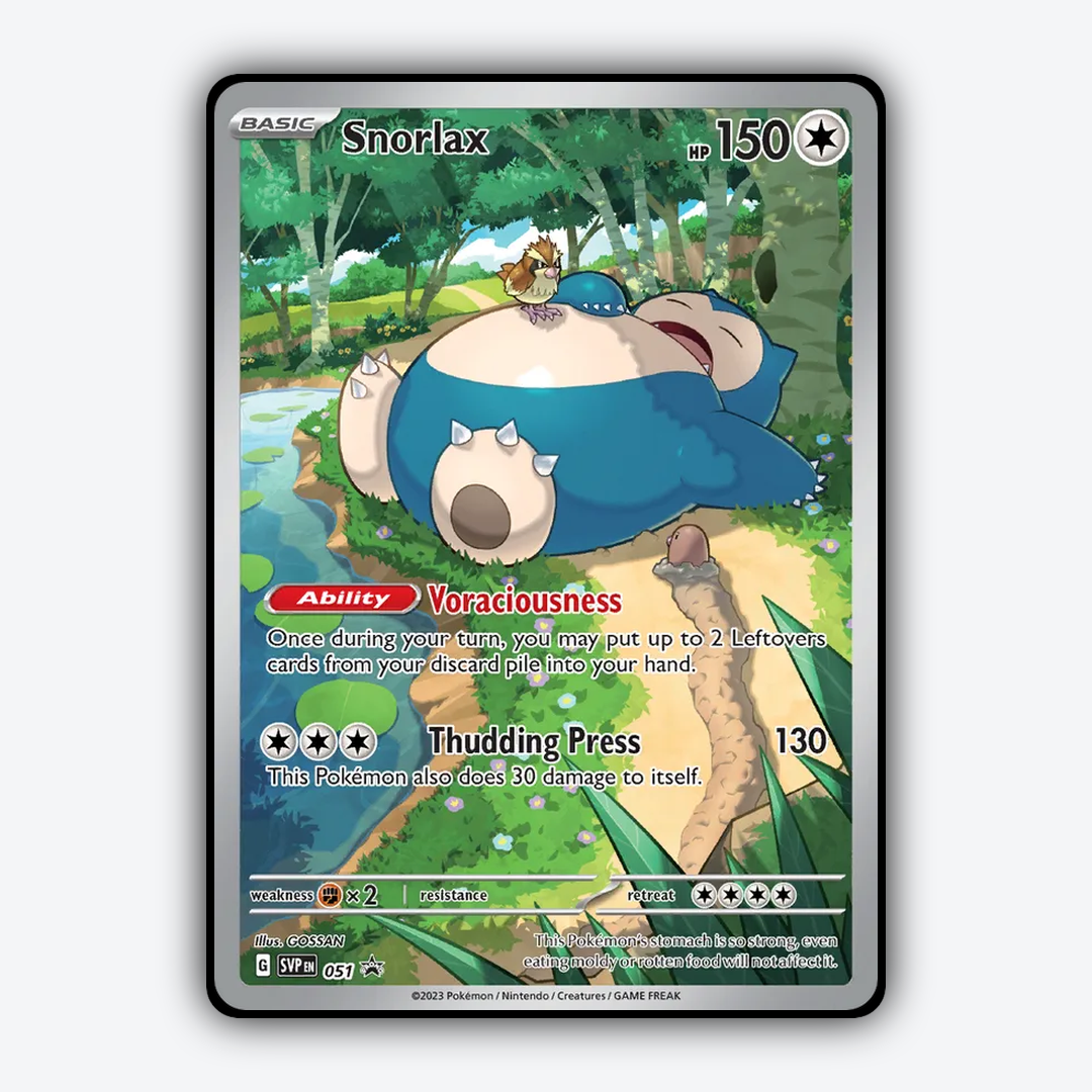 Snorlax #51 - Scarlet & Violet Black Star Promos Set - Card Rug