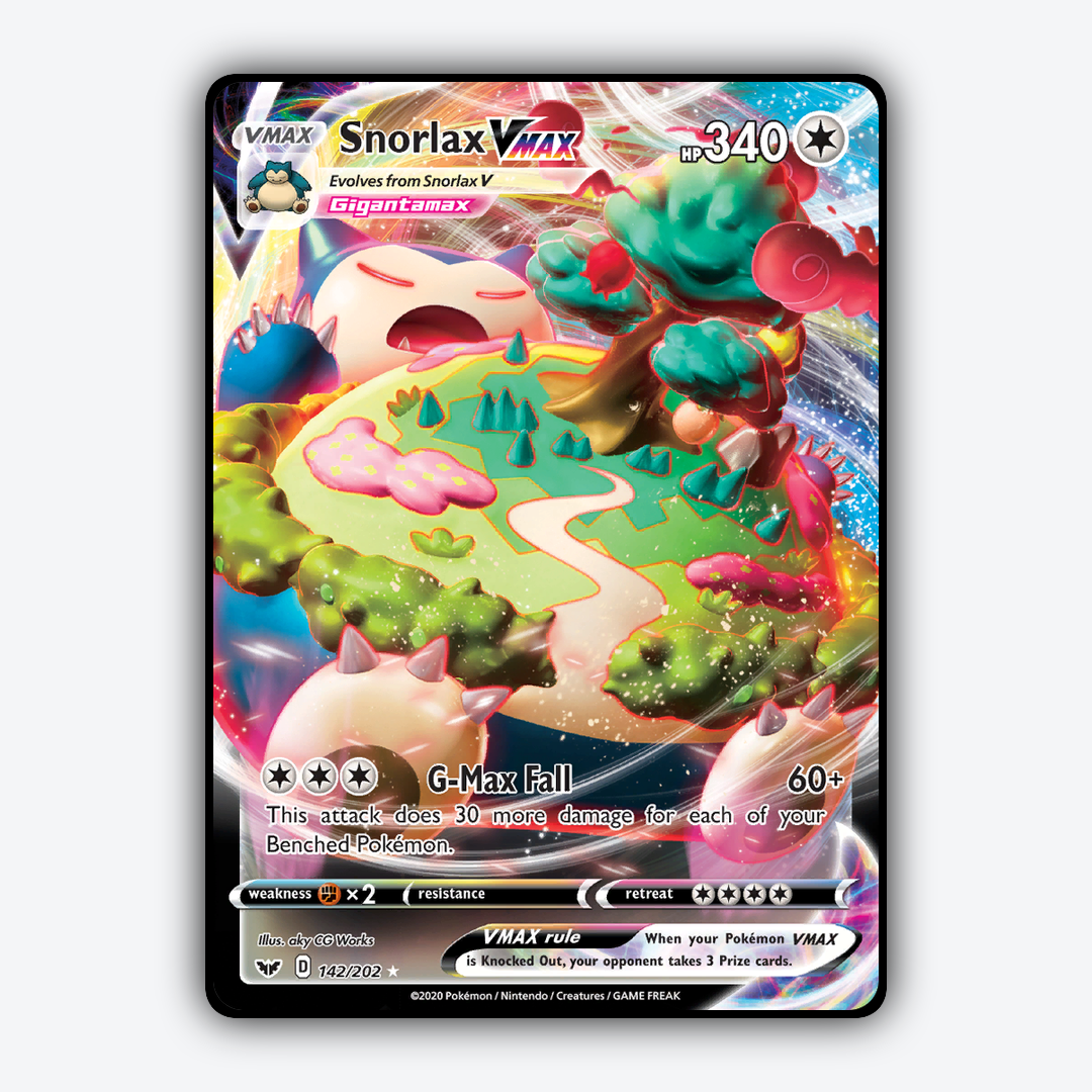 Snorlax VMAX 142/202 - Sword & Shield Set - Card Rug