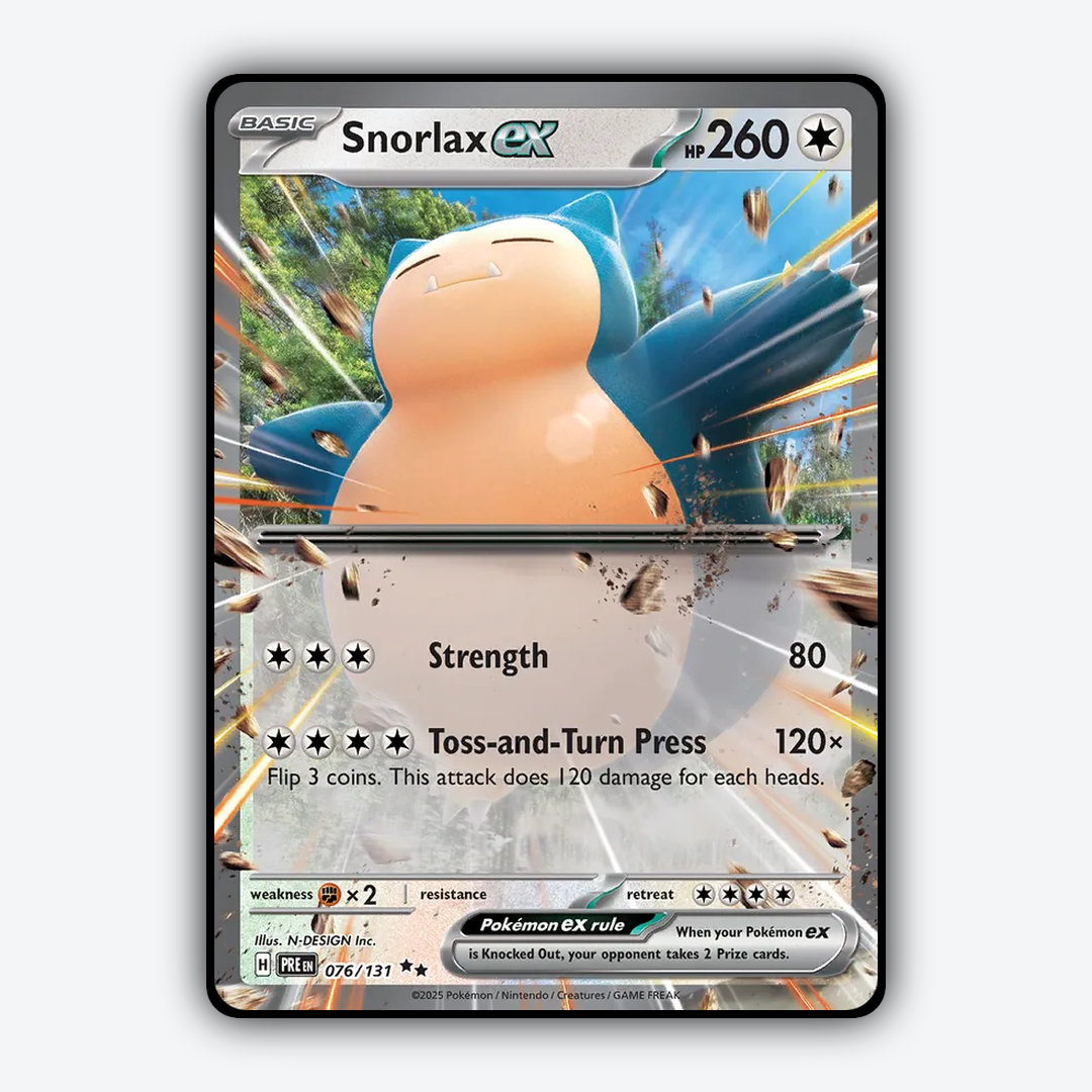 Snorlax ex #76 - Prismatic Evolutions Set - Card Rug