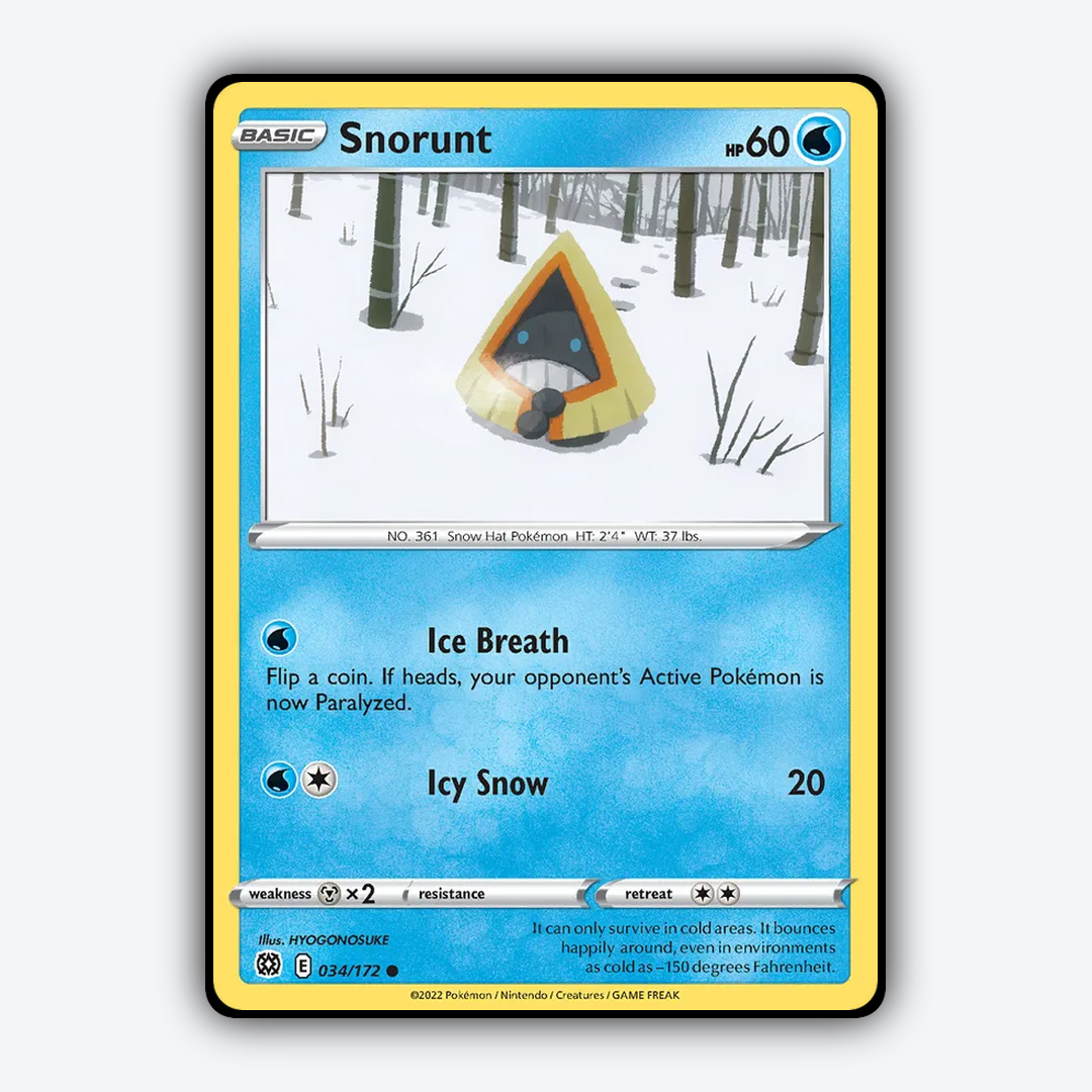 Snorunt 034/172 - Brilliant Stars Set - Card Rug