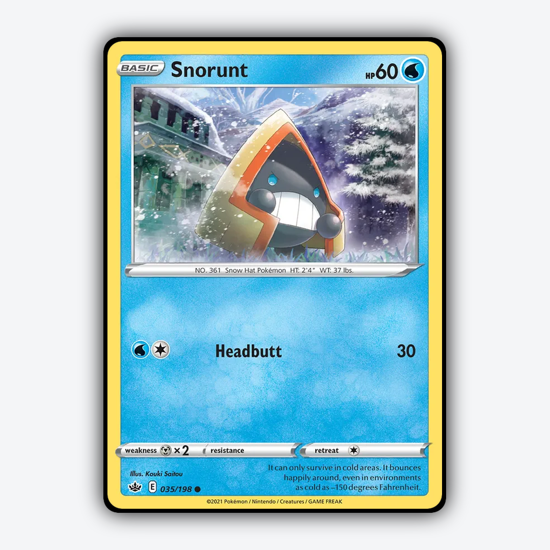 Snorunt 035/198 - Chilling Reign Set - Card Rug