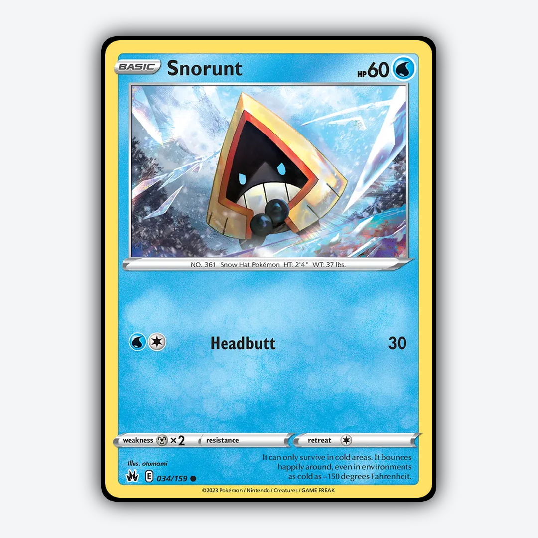 Snorunt 034/159 - Crown Zenith Set - Card Rug