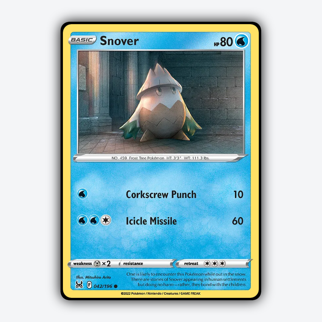 Snover 042/196 - Lost Origin Set - Card Rug
