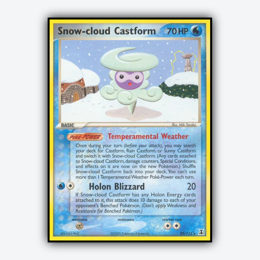 Snow-cloud Castform 029/113 - Delta Species Set - Card Rug