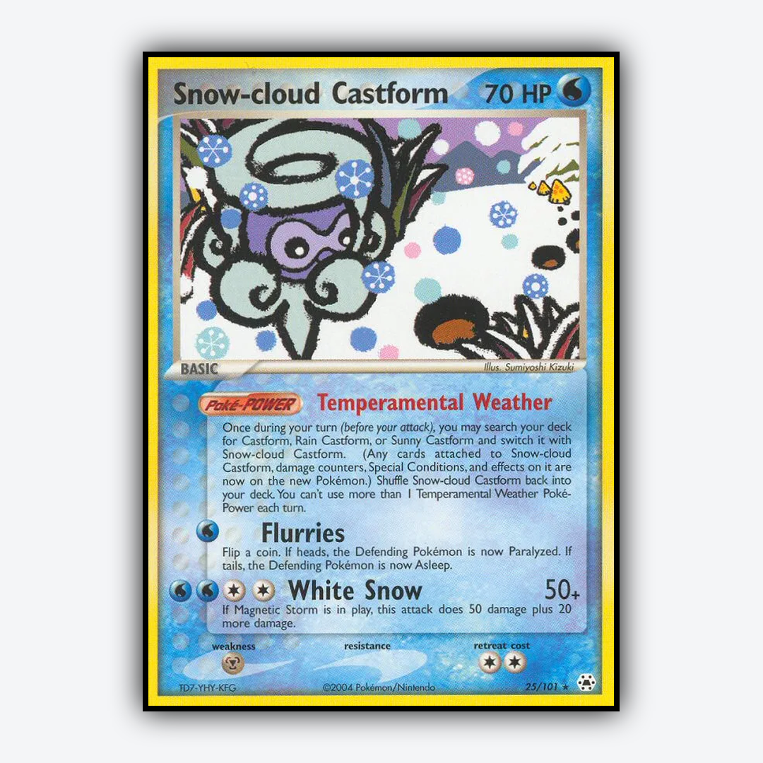Snow-cloud Castform 025/101 - Hidden Legends Set - Card Rug