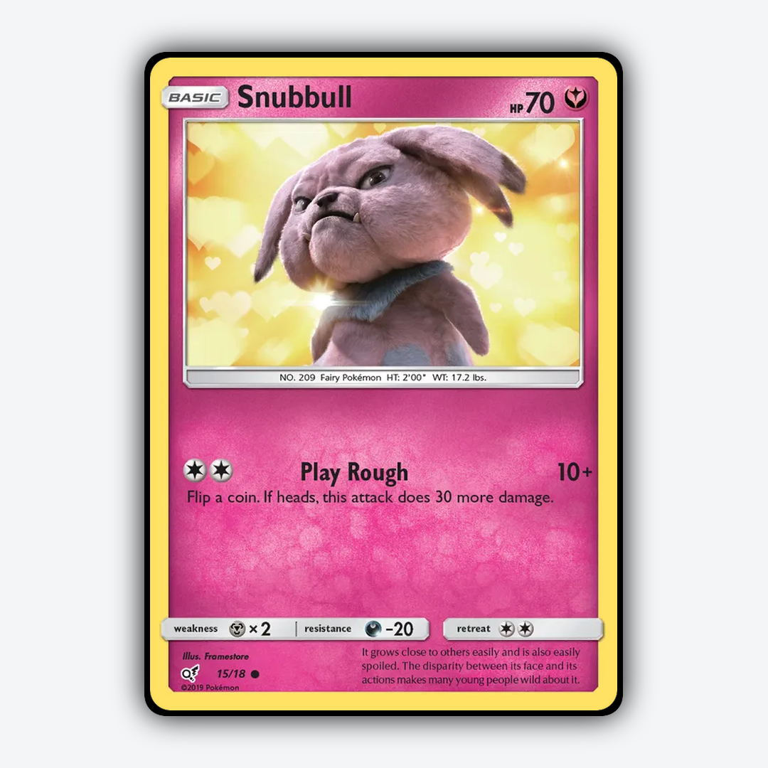 Snubbull 015/18 - Detective Pikachu Set - Card Rug