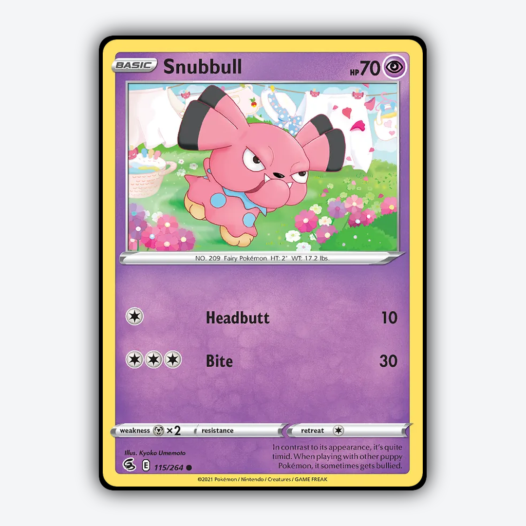 Snubbull 115/264 - Fusion Strike Set - Card Rug