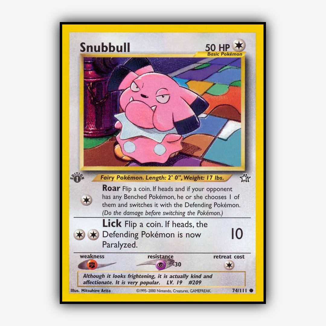 Snubbull 074/111 - Neo Genesis Set - Card Rug