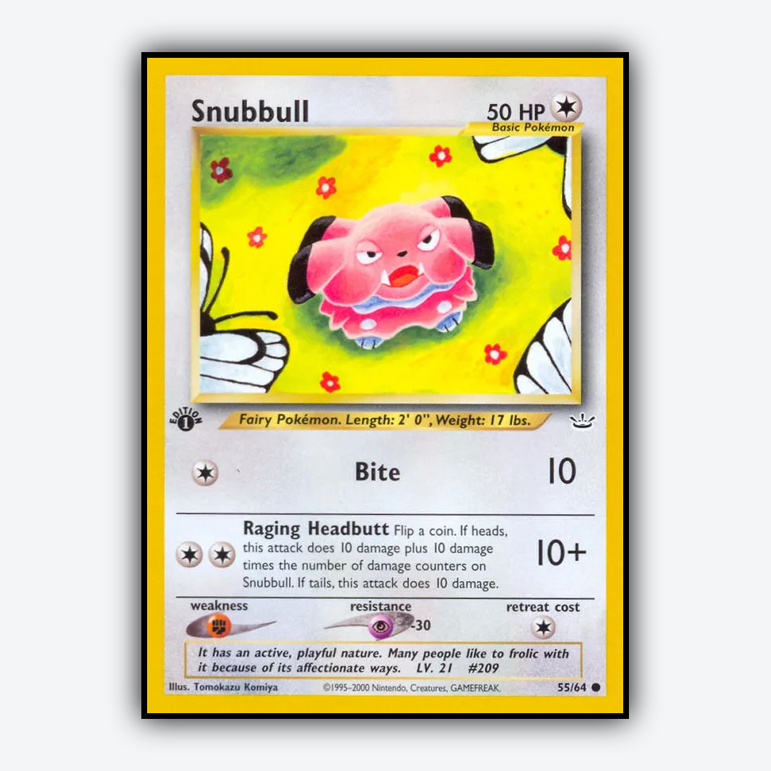 Snubbull 055/64 - Neo Revelation Set - Card Rug