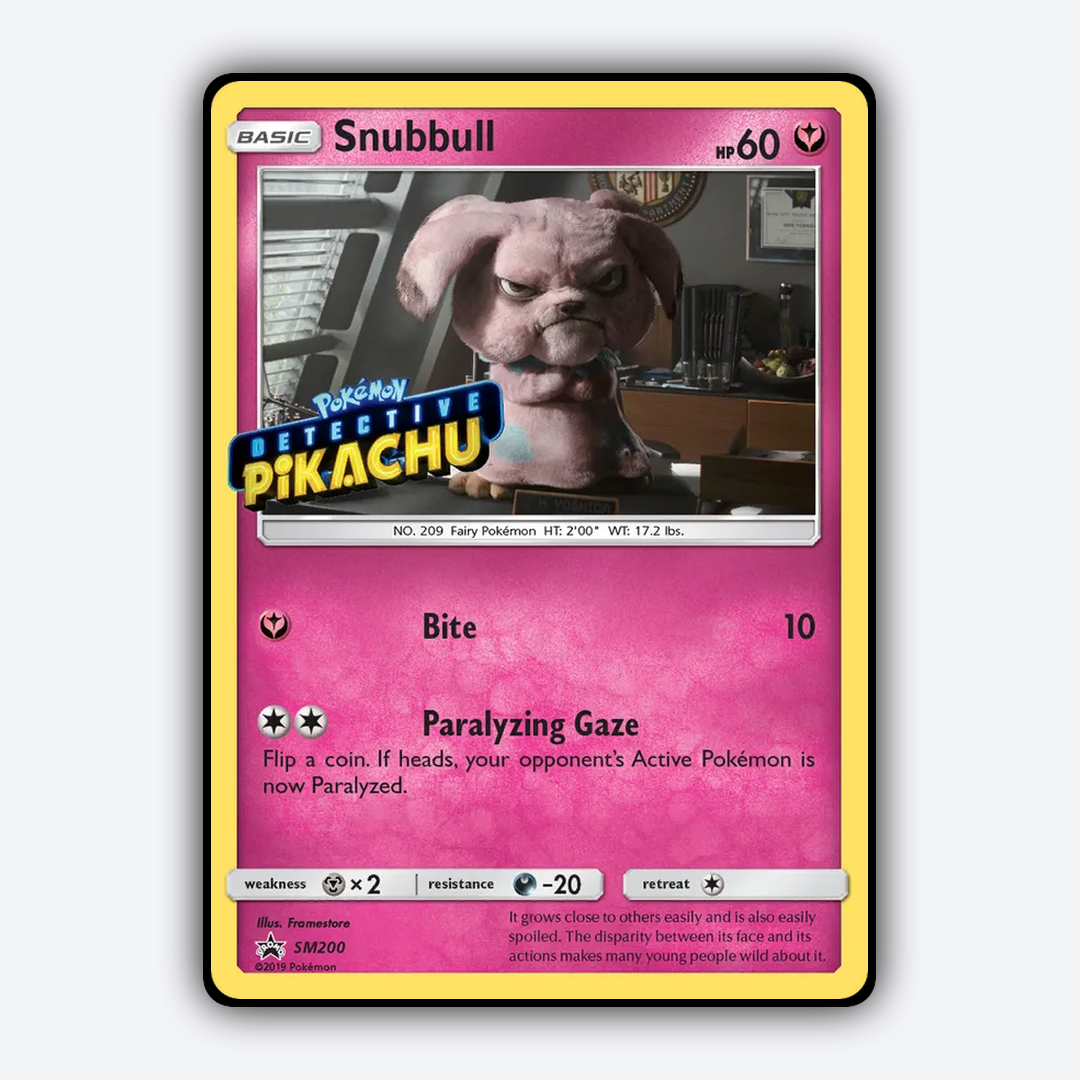 Snubbull #200 - SM Black Star Promos Set - Card Rug