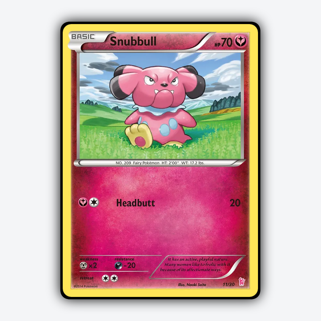 Snubbull 011/30 - XY Trainer Kit Sylveon Set - Card Rug