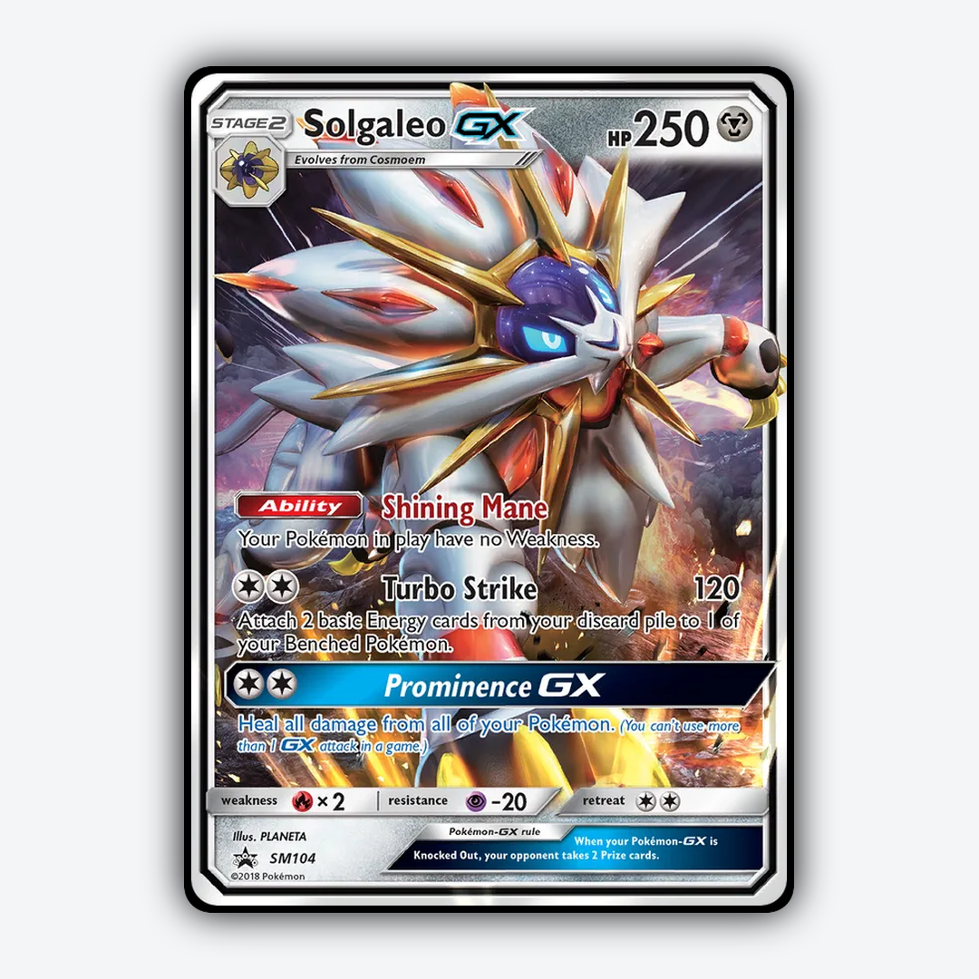 Solgaleo-GX #104 - SM Black Star Promos Set - Card Rug